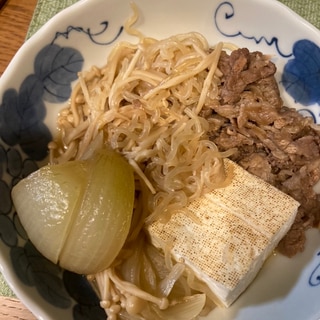 簡単、美味しい肉豆腐